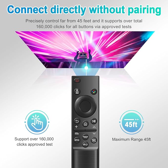 Universal for Samsung TV Remote Control Replacement, Compatible with All Samsung Remote Control for Smart TV Universal Remote for All S-amsung Smart Curved Frame QLED LED LCD HDTV 3D Series TVs