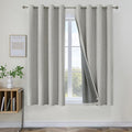 Joydeco 100% Blackout Curtains 63 Inch Length, Living Room Curtain 2 Panels Set by JOYDECO