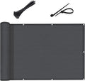 Custom Size 3'x7' Dark Grey Balcony Privacy Screen 90% UV Block | Windscreen by SUNLAX
