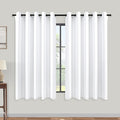 KOUFALL White Room Darkening Curtains 60x48 Inch Long by KOUFALL