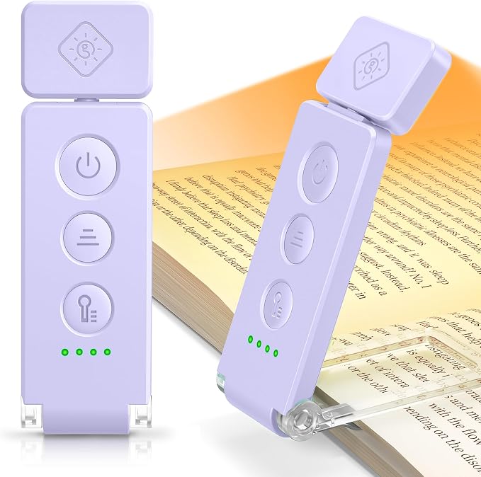 Glocusent Eye-Caring 12 LED Book Light, Compact Rechargeable Reading Light | by GLOCUSENT