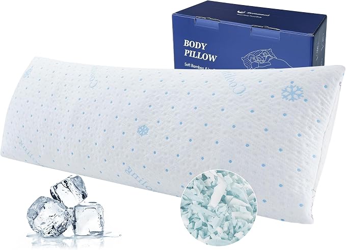Dreamood Cooling Body Pillow Shredded Memory Foam by Dreamood