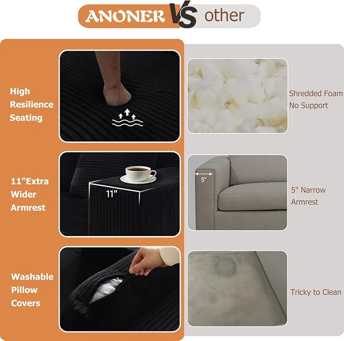 ANONER 103” Modular Sectional Sofa - Image 4
