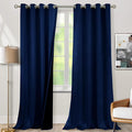 BGment Navy Blue Blackout Curtains 95 Inches Long 2 Panels Set by BGment