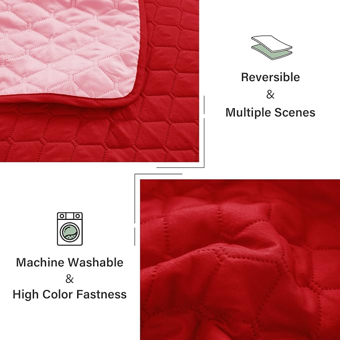 Exclusivo Mezcla Reversible California King Quilt Set, Soft Microfiber - Image 6