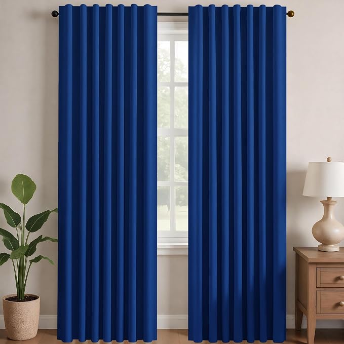 Deconovo Blackout Curtains for Bedroom, Living Room Curtains 63 Inches Long | by Unknown