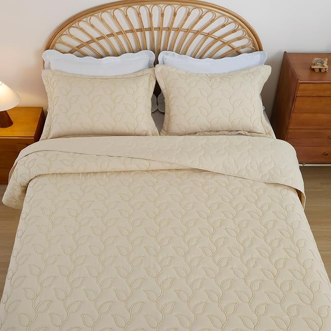 EVENHUG Quilt Queen Size Bedding Set - Image 5