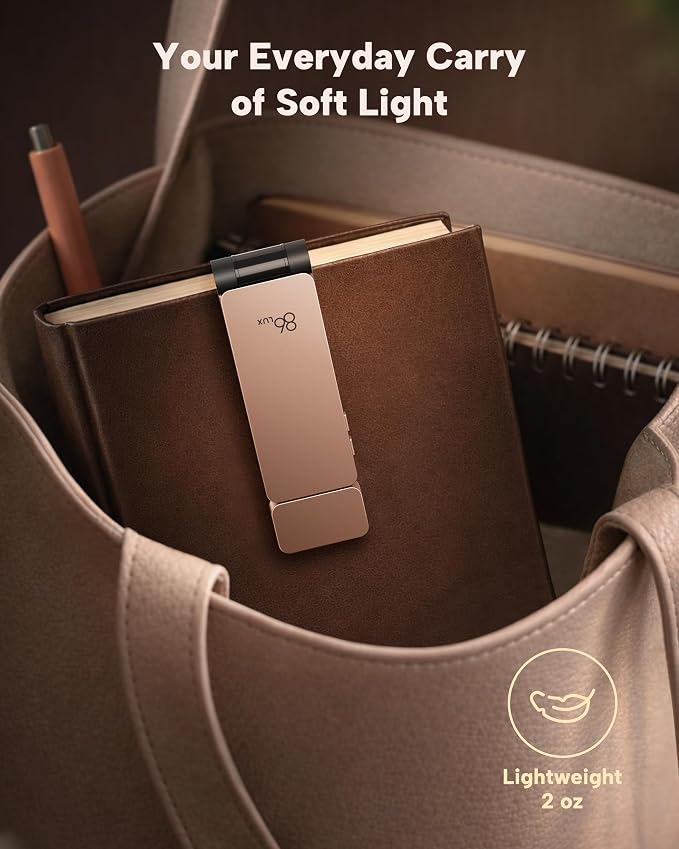 86lux Book Light, Rechargeable Clip-On LED Reading Light - Image 6