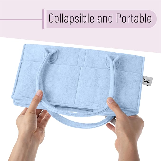 Mr. Pen- Baby Diaper Caddy Organizer, Sky Bliss | Nursery Storage Bin and Car - Image 6