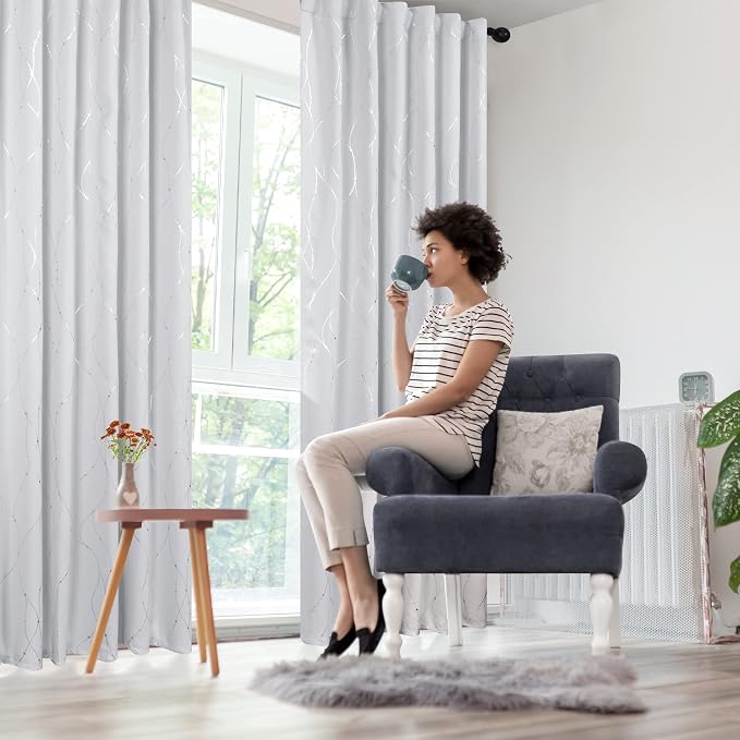 Deconovo Light Blocking White Curtains - Image 8