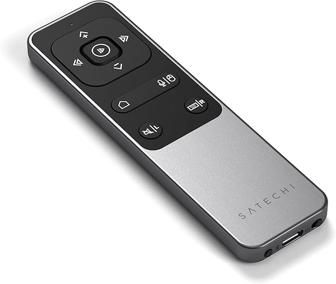 Satechi Bluetooth Remote Control, R2 Multimedia Remote Control in Presentation & Media Mode, for MacBook Air/Pro M5/M4, iPad Air/Pro M5/M4/M3, Not Compatible with Windows 10/11