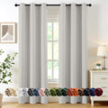 MIULEE Blackout Curtains for Bedroom 2 Panels 40x72 Inch Long Natural White | by MIULEE