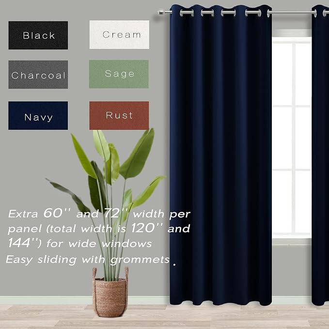 KOUFALL Sliding Glass Door Curtains - Image 2