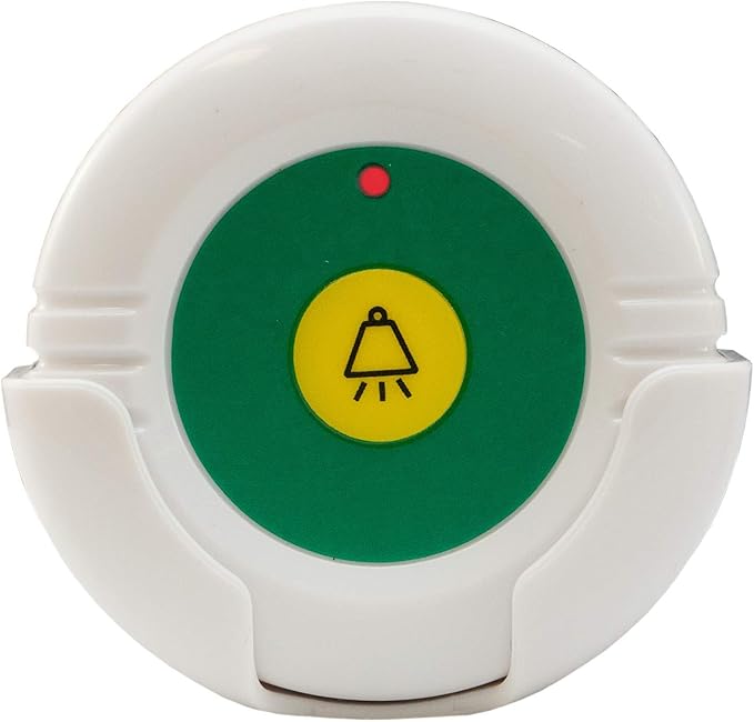 Smart Caregiver Wireless Reset Button Compatible with Central Monitoring Alarms (433-CMU, 433-CMU-40, 433-CMU-30 or 433-EC) - Reset Up To 100 Feet Away