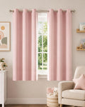 NICETOWN Blush Pink Blackout Curtains 63 Inches Long 2 Panels | W40"xL63" by NICETOWN