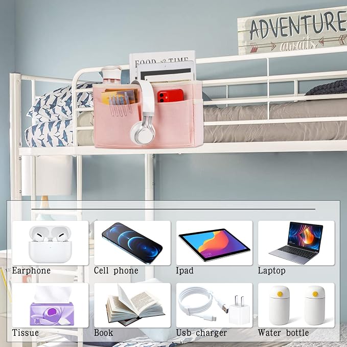 Bedside Caddy Organizer, Hanging Storage Bag - Image 3