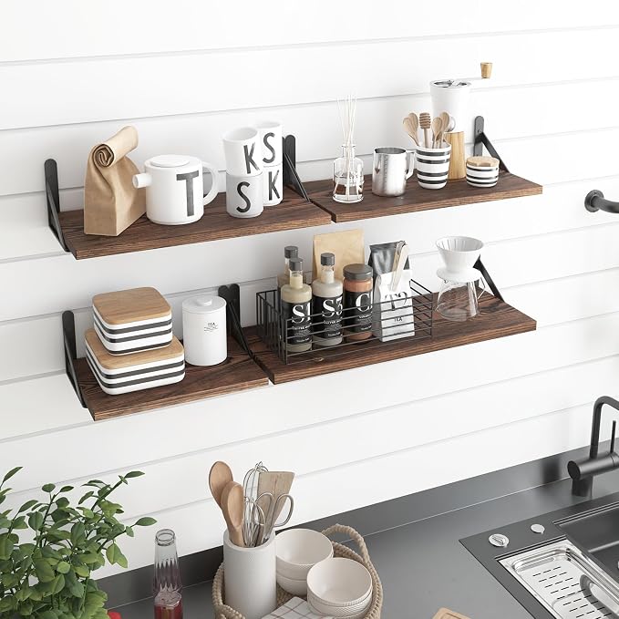 YGEOMER 4 Different Sizes Floating Shelves - Image 7