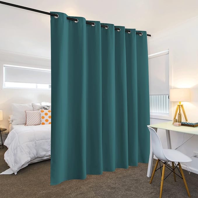 RYB HOME Room Divider Curtains Thermal Insulated Noise Reduce Privacy Window - Image 3