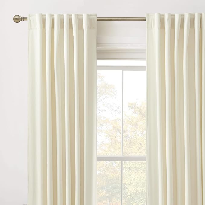 RYB HOME Velvet Curtains 120 inches Long, Extra Long High Ceiling Curtains | - Image 2