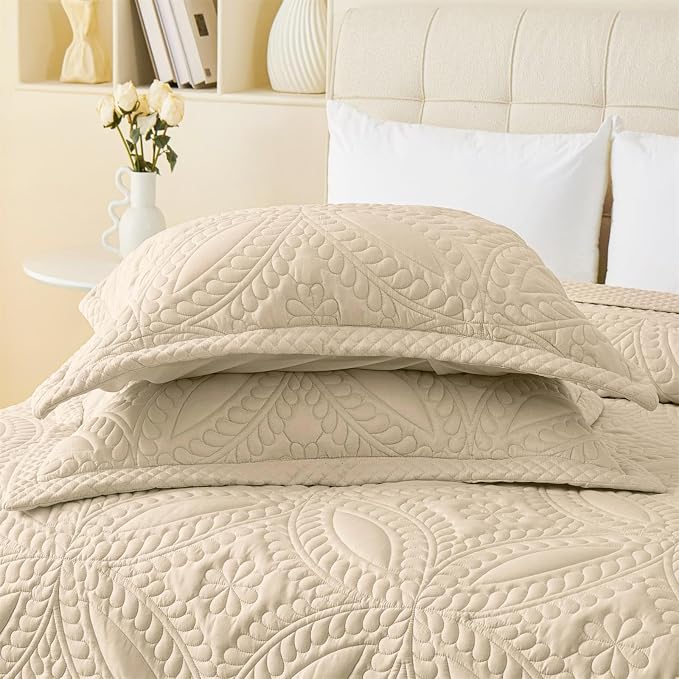 Cmfshape Oversize King Bedspread 120"x120", 3 Piece California King Quilt - Image 7