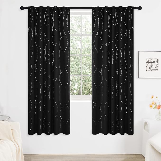 Deconovo Blackout Back Tab Curtains - Image 2