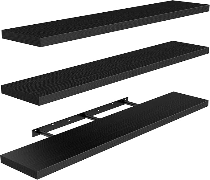 Amada 35.4" Floating Shelves for Wall Decor & Storage, Living Room, 22 lbs by AMADAHOMEFURNISHING
