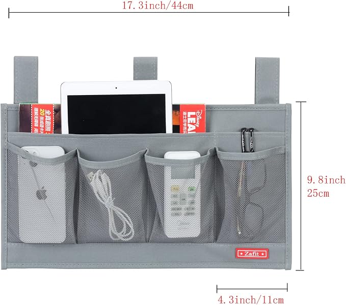 Zafit Hanging Bedside Caddy, Bedside Storage Organizer - Image 3