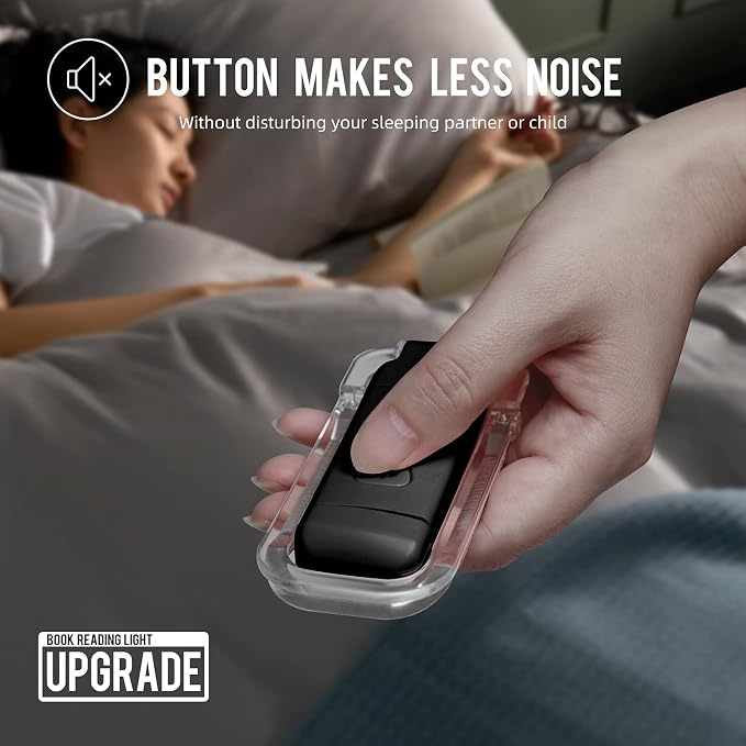 EGWASER Book Light for Reading in Bed, USB Rechargeable Clip on Book Lights - Image 2