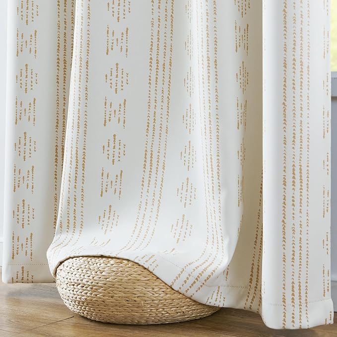 jinchan 95% Blackout Boho Curtain 84 Inches Long - Image 7