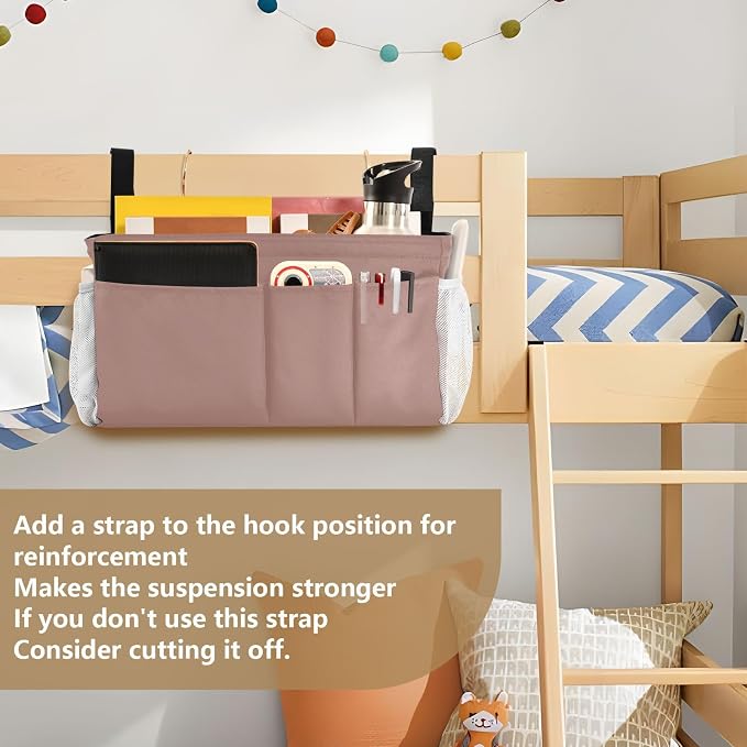 DOMIKING Rose Gold Bedside Caddy - Image 6