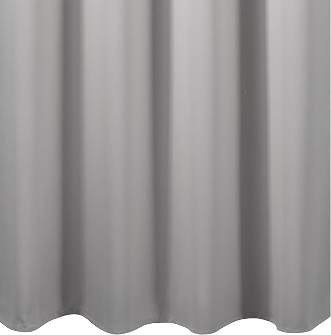 Blackout Curtains 52 x 108 inch/Light Grey Curtains Set of 2 Panels/Thermal - Image 9
