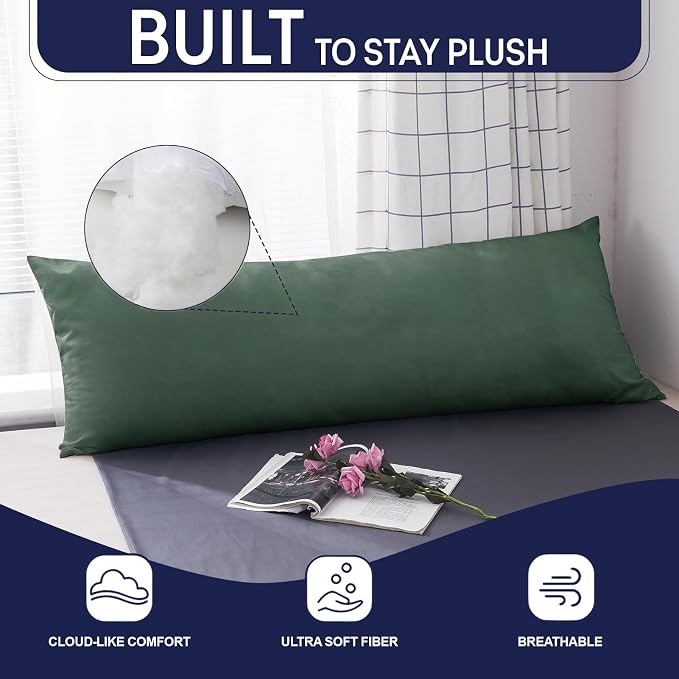 DOWNCOOL Large Body Pillow Insert- Breathable Full Body Pillow - Image 3