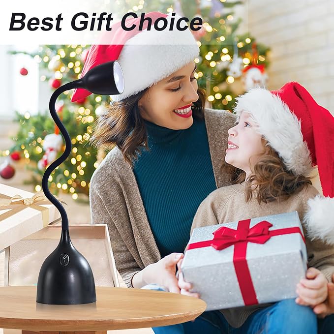 EJIAXIN Desk Lamp for Home Office, LED Reading Light, Small Adjustable Flexible - Image 8