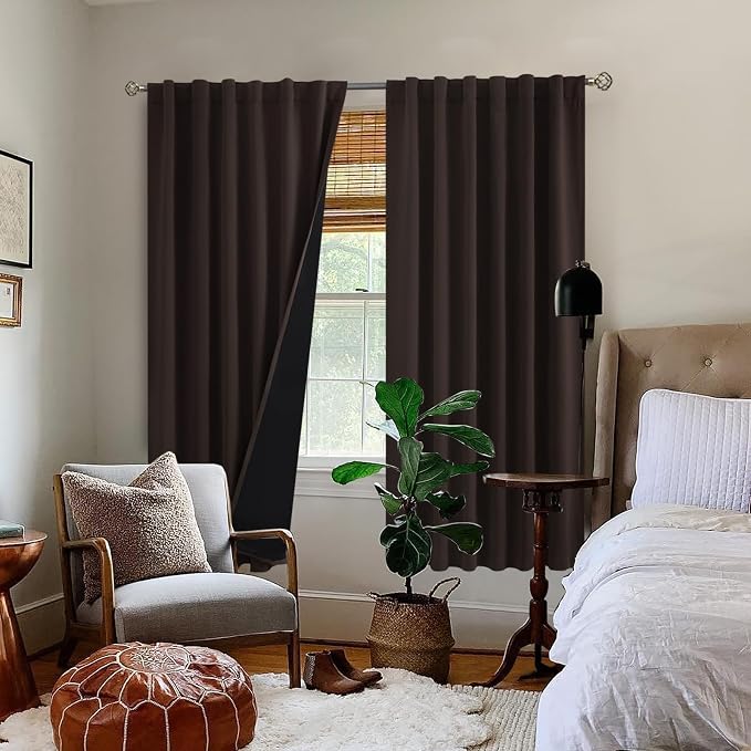 BGment 72 inch Curtains with Thermal Insulation Liner, 100% Blackout Light - Image 9