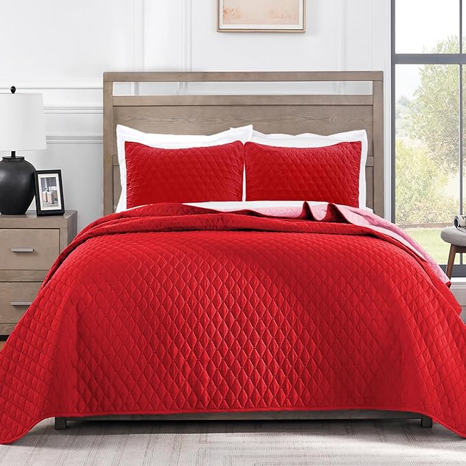 Exclusivo Mezcla Reversible Twin Quilt Bedding Set, Soft Microfiber, All Season by ExclusivoMezcla