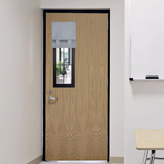 RYB HOME Classroom Door Window Cover Lockdown Shades Blackout, No Drill | by RYBHOME