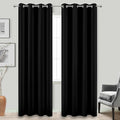 90 Inch Long Blackout Curtains for Bedroom, 90 Length 2 Panels Set Grommets by KOUFALL