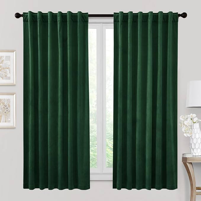 RYB HOME Velvet Room Darkening Curtains by RYBHOME