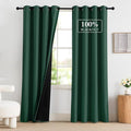 NICETOWN 100% Blackout Hunter Green Curtains 84 inches Long 2 Panels Set by NICETOWN