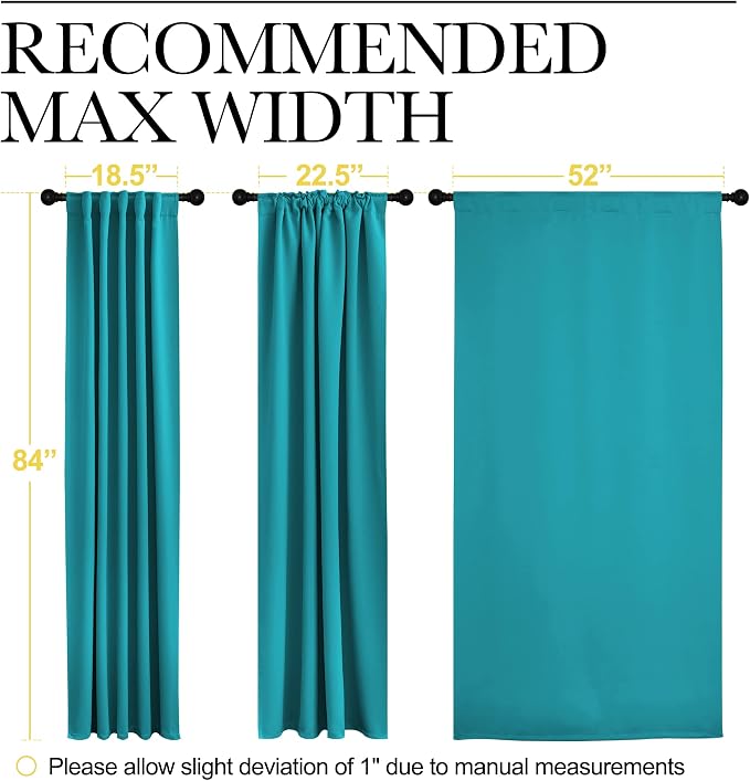 NICETOWN Blackout Curtain Panels Window Draperies - Image 7