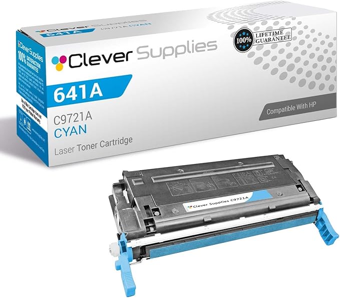 CS Replacement Toner Cartridge Compatible with HP 4600dn C9721A Cyan 641A Color 4600N 4600DN 4600DTN 4600HDN 4610 4610N 4650 4650N 4650DN 4650DTN 4650HDN
