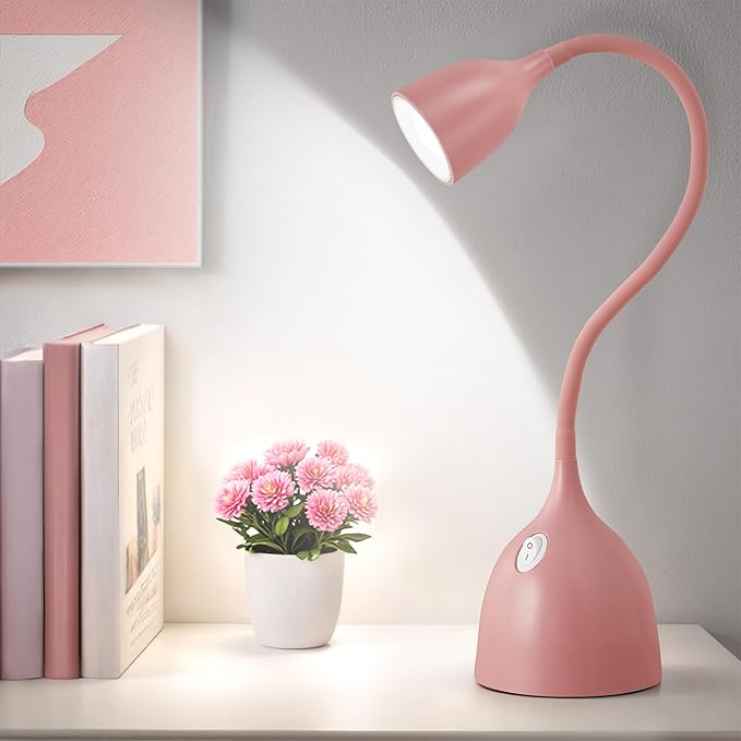 EJIAXIN Gooseneck Desk Lamp 360° LED Flexible Reading Light Small Desk Lamps by WelcometoEJIAXIN