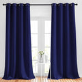 NICETOWN Navy Blue Bedroom Blackout 90 inch Curtains by NICETOWN