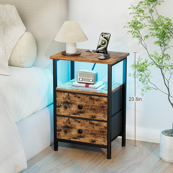 Night Stand, LED Nightstand - Image 3