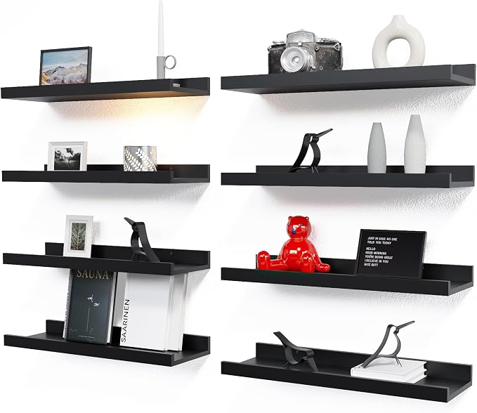 RICHER HOUSE 8-Set Floating Shelves by RicherHouse