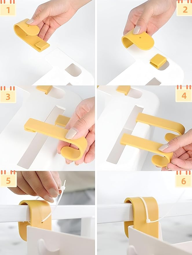 Bunk Bed Shelf for Top Bunk Plastic Bedside Shelf Accessories for Kids Bunk Bed - Image 7