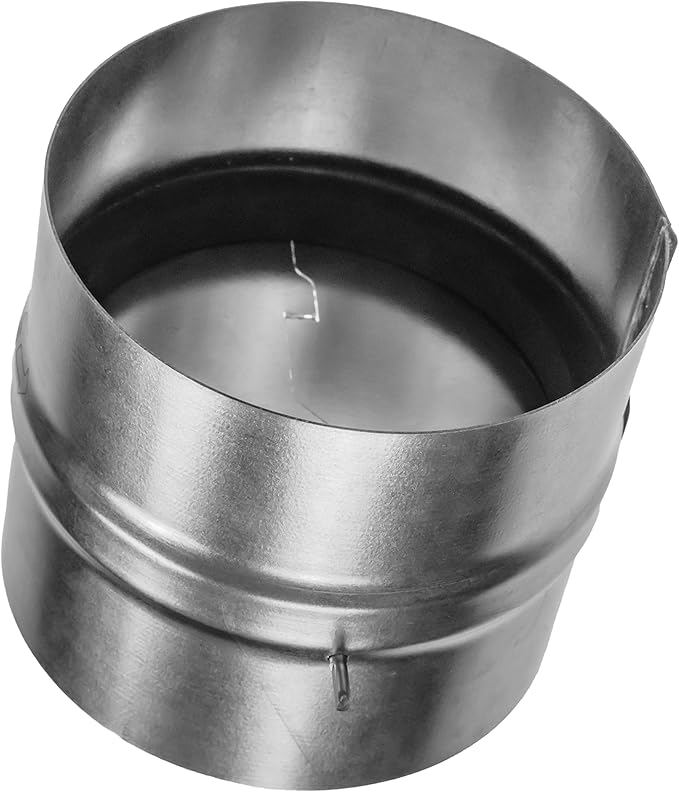 Draft Blocker 5'' Inch - Backdraft Damper - Draft Stopper - Backflow Preventer - Inline Fan Vent Deflector - One-Way Airflow Ducting - Dryer Duct Connector with Backdraught Flap