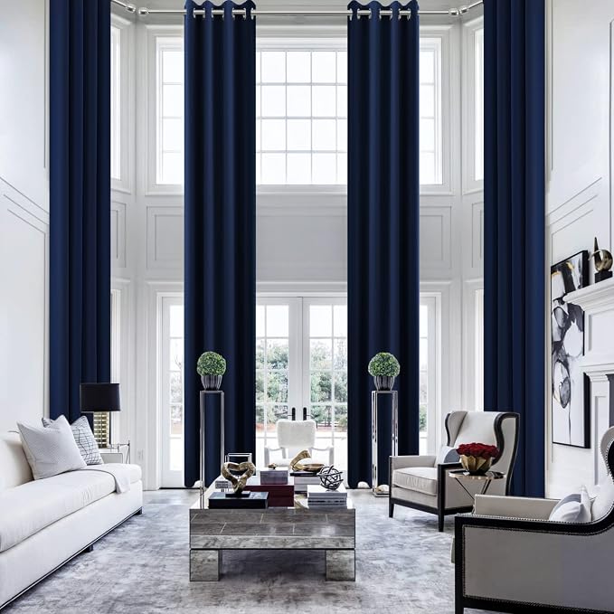 KOUFALL Extra Long 120 Inch 10 FT Curtains 10FT Foot Blackout - Image 4