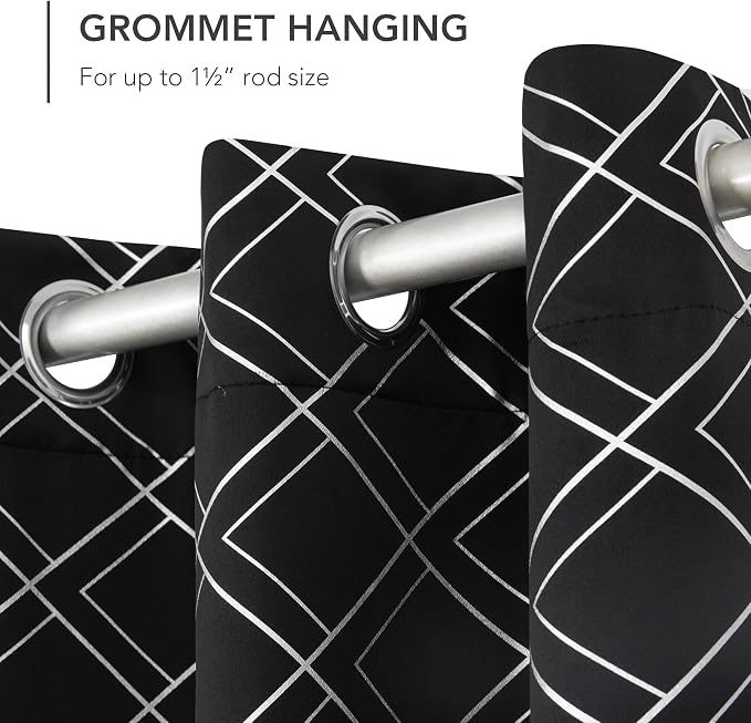 Deconovo Blackout Curtains, Energy Saving Curtains, 2 Panels, - Image 6