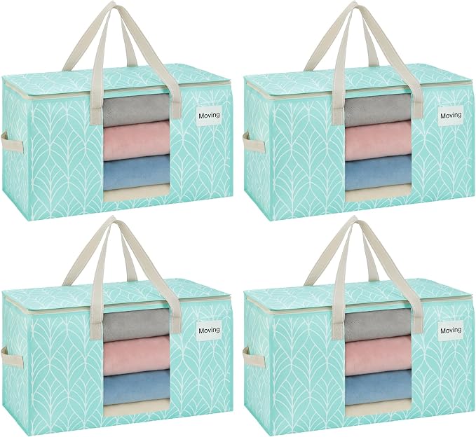 VENO Moving Bags, Wide Open Top, 4 Pack | Moving boxes Alternative, Heavy Duty by Veno